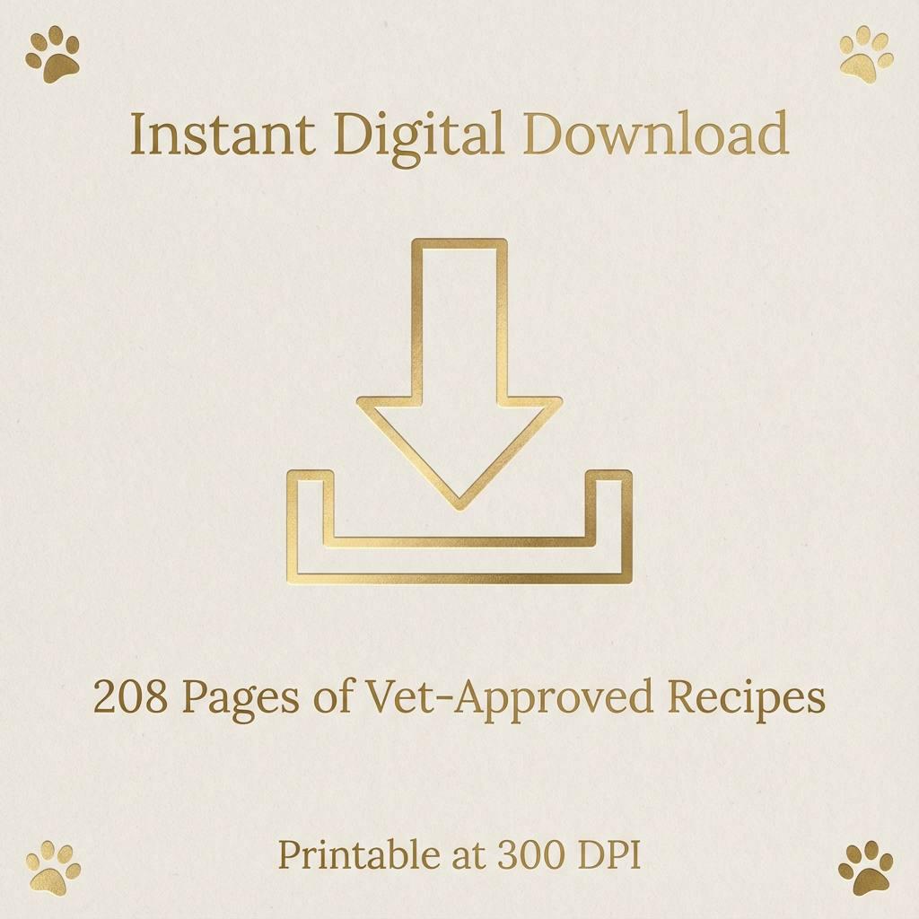 VET-APPROVED Dog Food Recipe Book - 100 Raw Carnivore Recipes | Homemade | Printable PDF | Digital Download