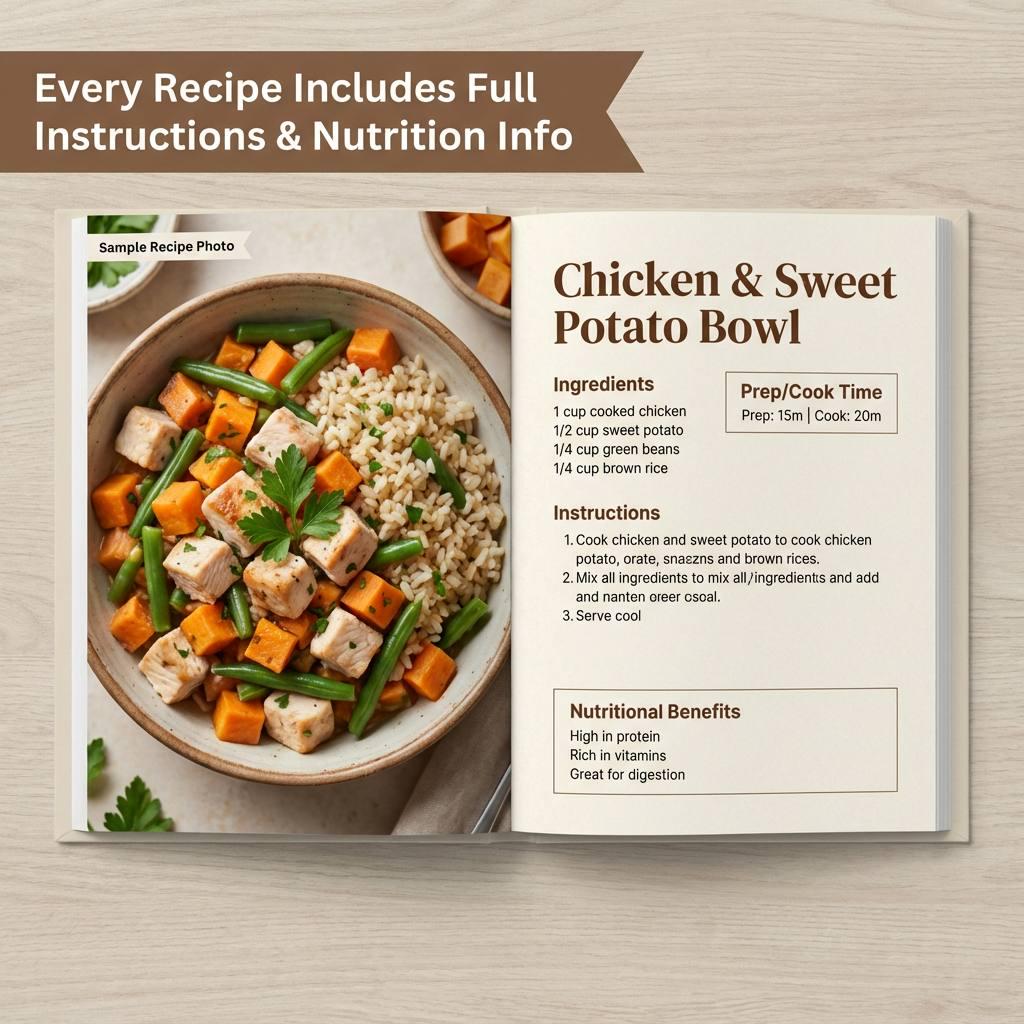 The Ultimate Dog Food & Treats Cookbook | 300+ Vet-Approved Recipes | Healthy Homemade Recipes | Digital Download