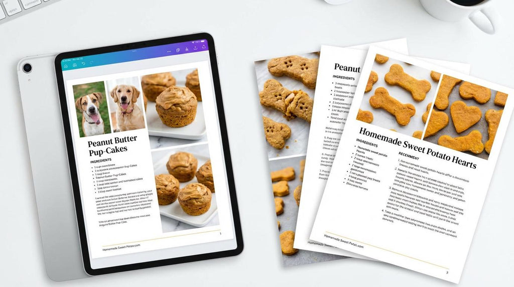 70 Vet-Approved Dog Dessert Recipes | Printable Homemade Dog Treat Cookbook | Digital Download | Healthy & Safe