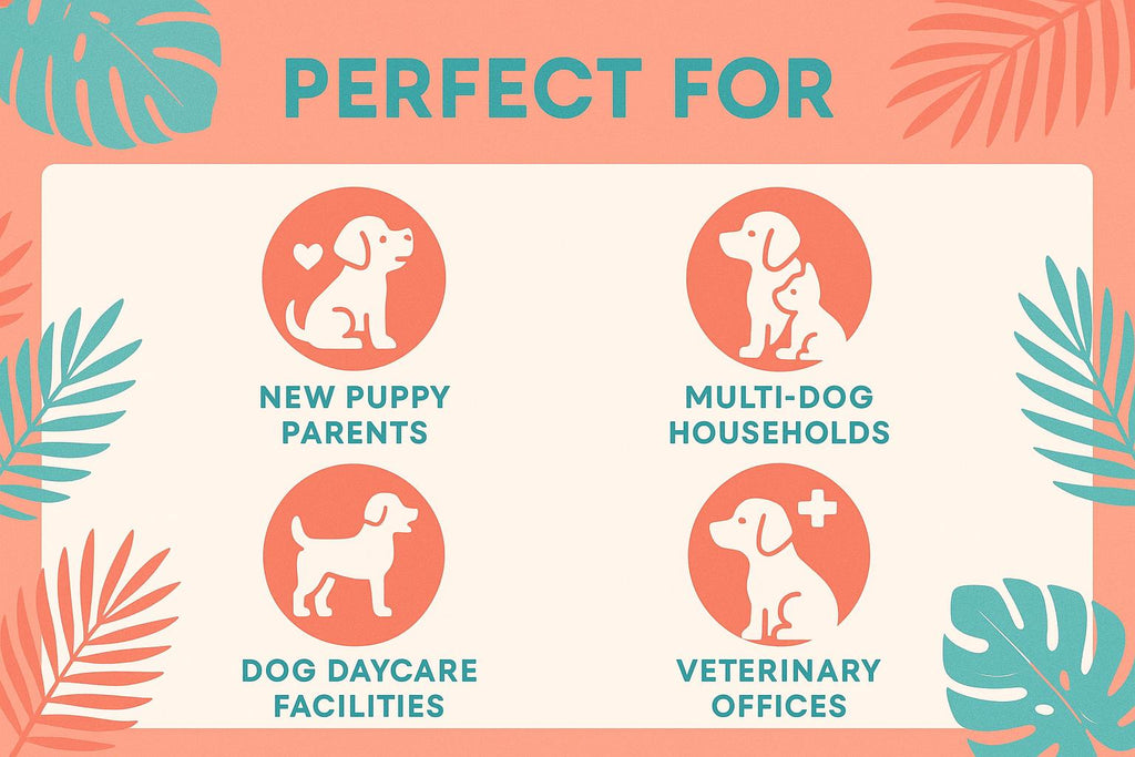 Tropical Dog Feeding Schedule: Pet Tracker, A4 & US Letter (PDF Download)