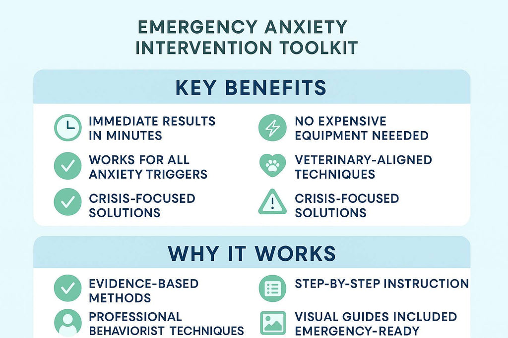 Emergency Dog Anxiety Toolkit PDF | Crisis Intervention Guide | Separation Anxiety Help | Instant Digital Download