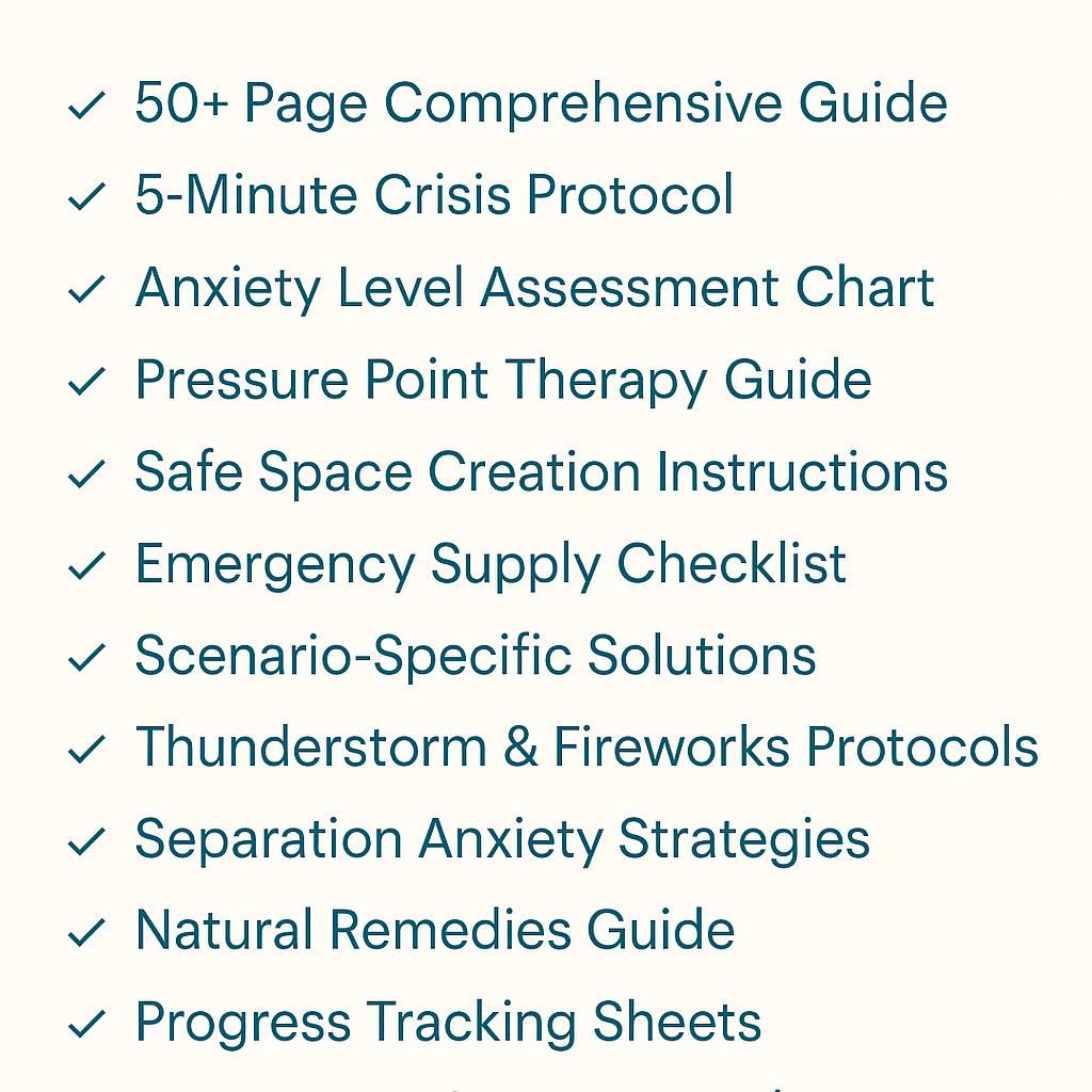Emergency Dog Anxiety Toolkit PDF | Crisis Intervention Guide | Separation Anxiety Help | Instant Digital Download