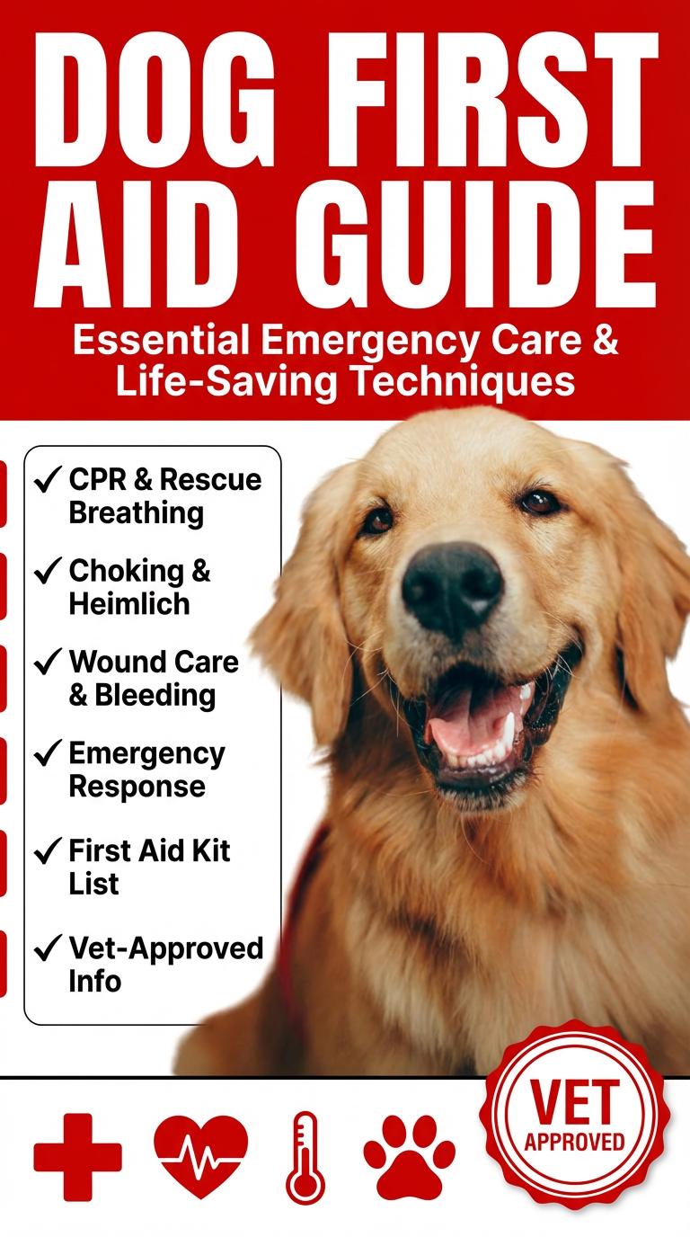 Vet-Approved Dog First Aid Guide | Printable Emergency Care & CPR | Instant Digital Download