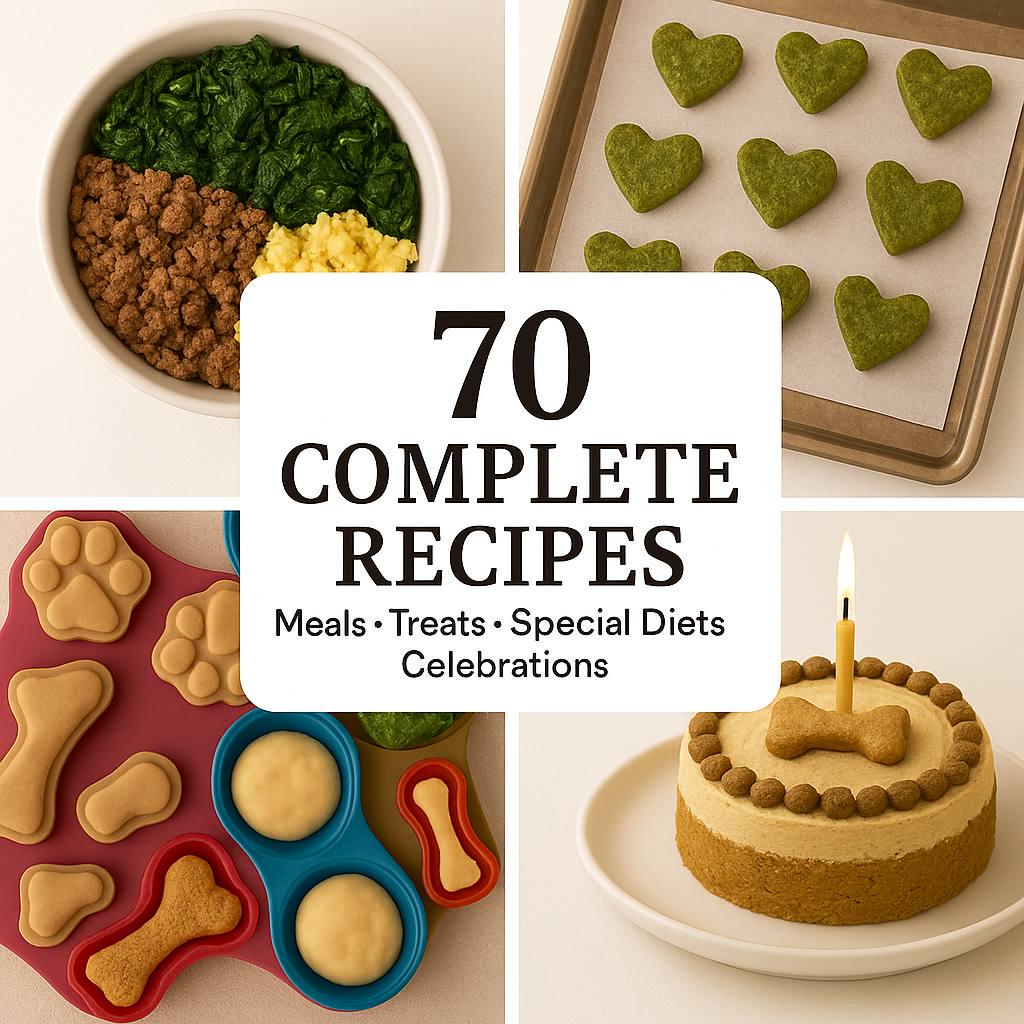 Keto Dog Cookbook: 70 Vet-Approved Homemade Recipes (Digital Download PDF)