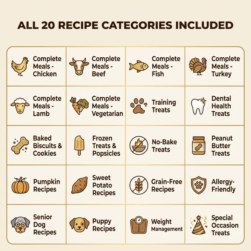 The Ultimate Dog Food & Treats Cookbook | 300+ Vet-Approved Recipes | Healthy Homemade Recipes | Digital Download