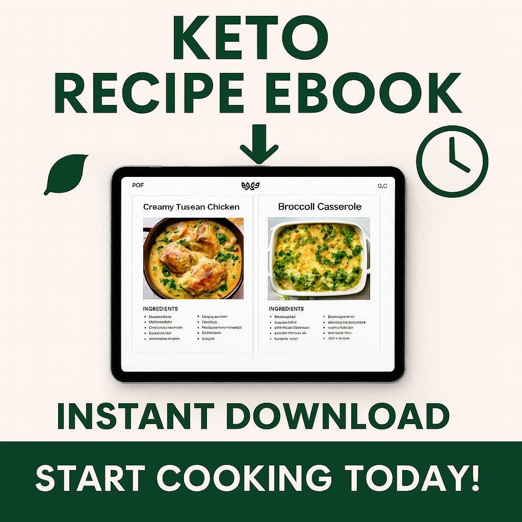 Keto Dog Cookbook: 70 Vet-Approved Homemade Recipes (Digital Download PDF)